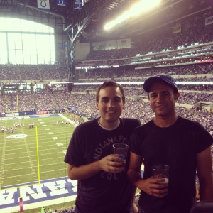 Another reason I like the Colts? I won tickets to a game last year through the owner's trivia contest on Twitter.